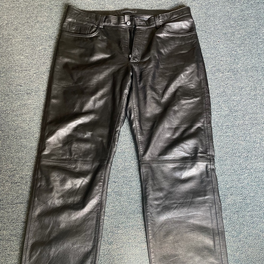 Men’s DKNY leather pants